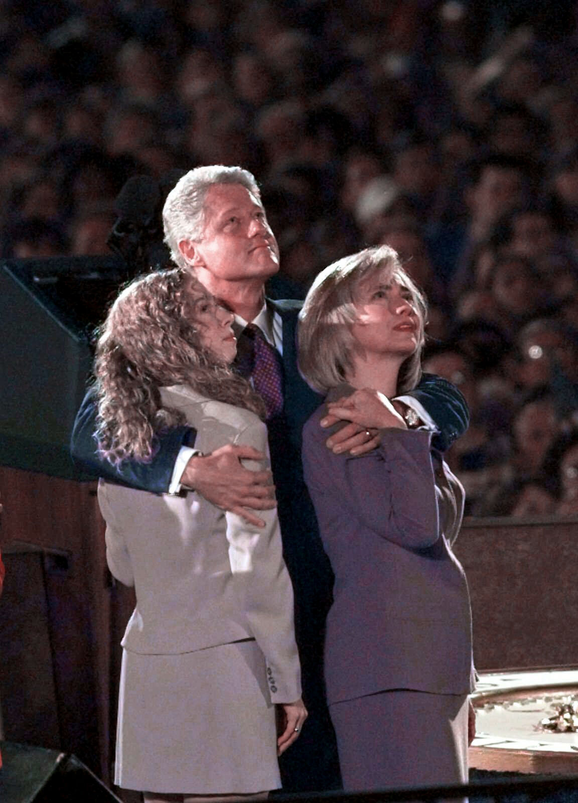 1996: Elected to second term as president
